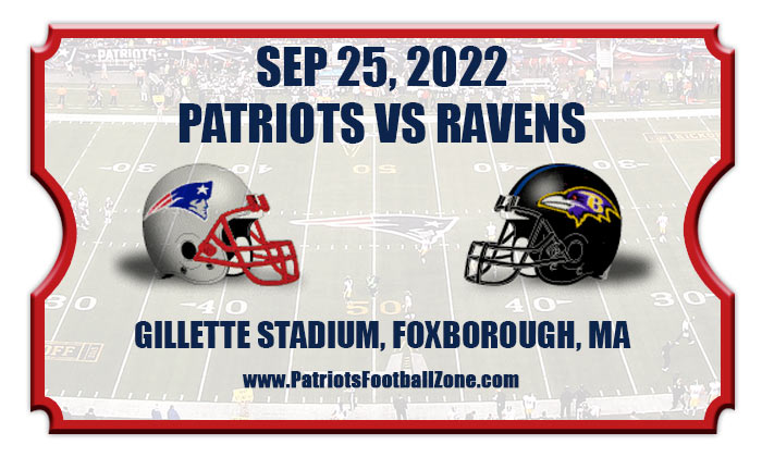 2022 Patriots Vs Ravens