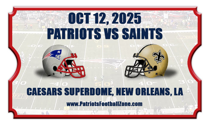 2025 Patriots Vs Saints